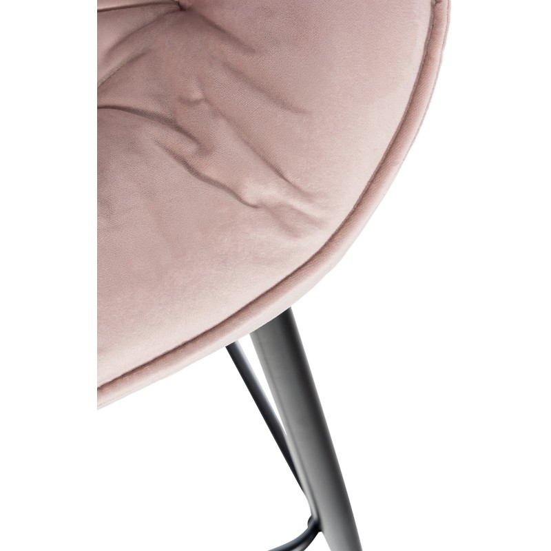 Juego de 2 taburetes de bar Gibson 76 de terciopelo