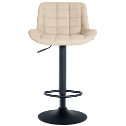 Juego de 2 taburetes de bar Tover en piel sintética