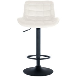 Juego de 2 taburetes de bar Tover de terciopelo