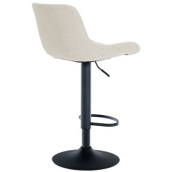 Juego de 2 taburetes de bar tapizados en tela Tover