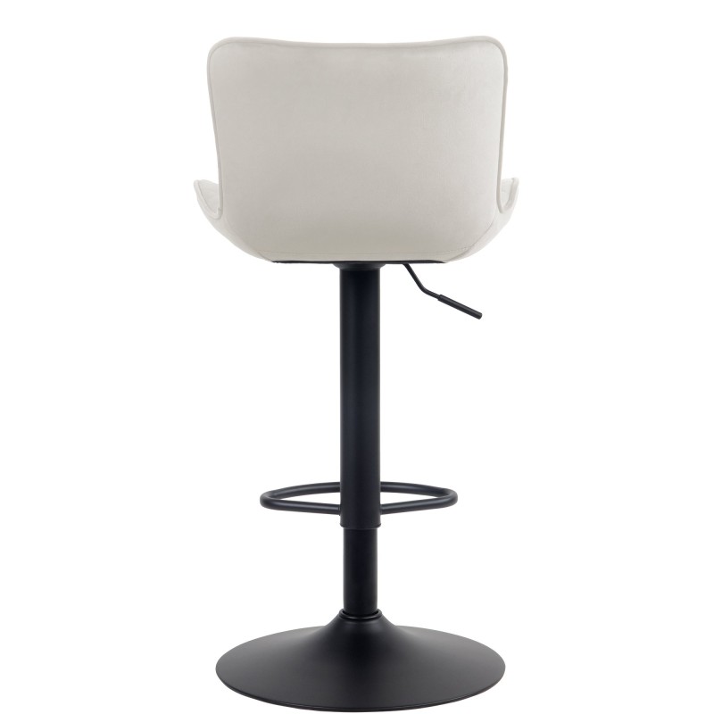 Juego de 2 taburetes de bar Emma de terciopelo