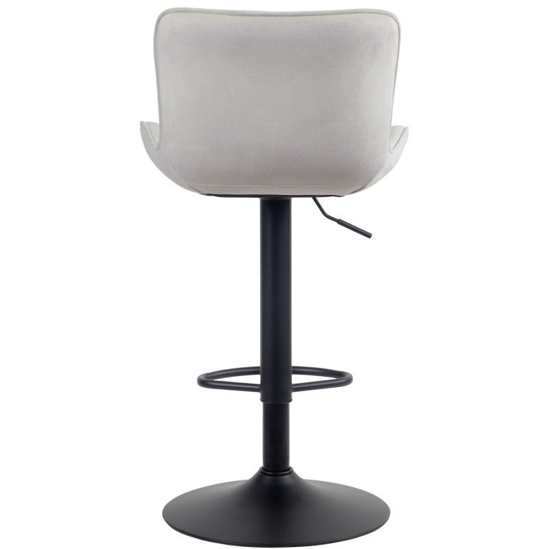 Juego de 2 taburetes de bar Linus de terciopelo