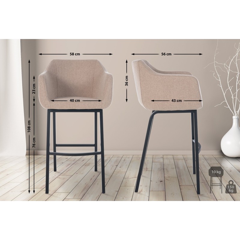 taburete de fieltro Monea B