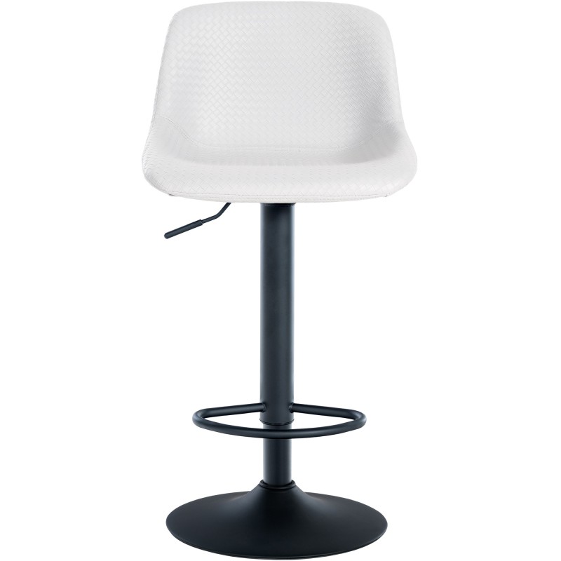 Juego de 2 taburetes de bar estilo loft en piel sintética