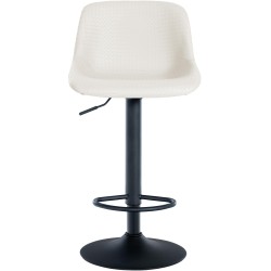 Juego de 2 taburetes de bar estilo loft en piel sintética