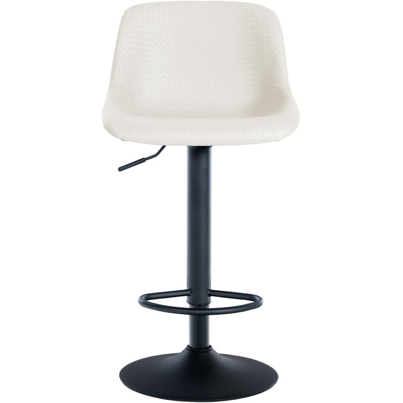 Juego de 2 taburetes de bar estilo loft en piel sintética