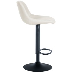 Juego de 2 taburetes de bar estilo loft en piel sintética