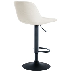 Juego de 2 taburetes de bar estilo loft en piel sintética