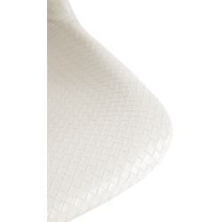 Juego de 2 taburetes de bar estilo loft en piel sintética