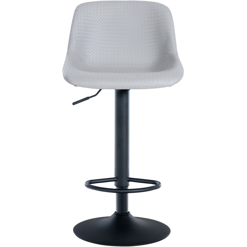 Juego de 2 taburetes de bar estilo loft en piel sintética