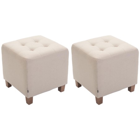 Juego de 2 taburetes faraónicos, estilo antiguo claro