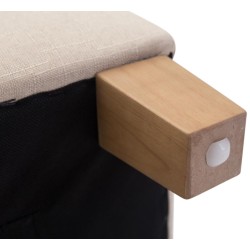 Juego de 2 taburetes faraónicos, estilo antiguo claro