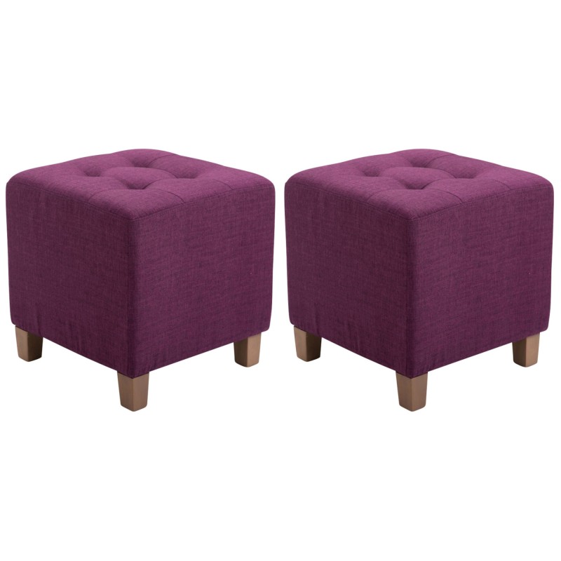 Juego de 2 taburetes faraónicos, estilo antiguo claro