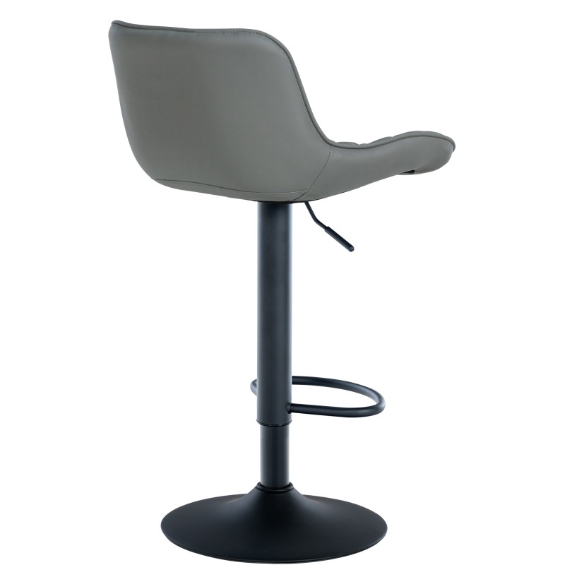 Juego de 2 taburetes de bar Minosa en piel sintética