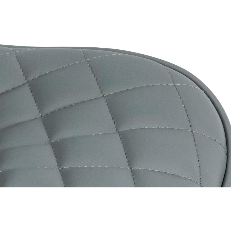 Juego de 2 taburetes de bar Minosa en piel sintética