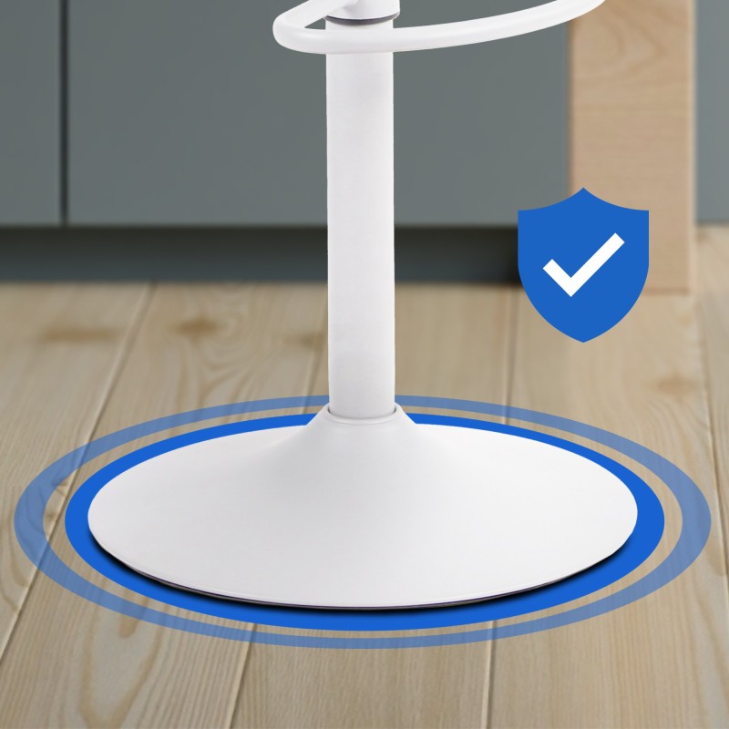 Juego de 2 taburetes de bar Aveiro en piel sintética