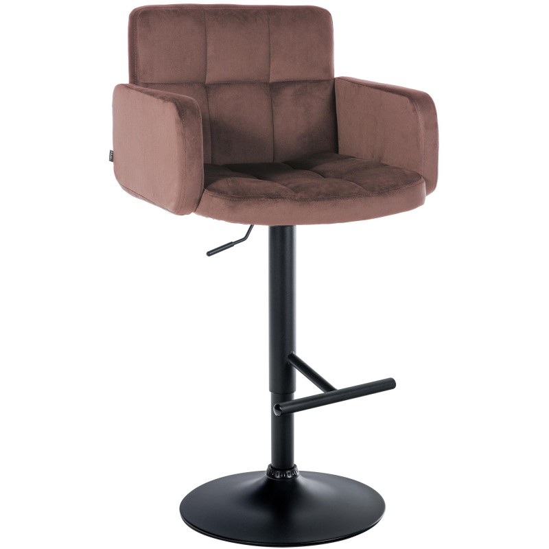 Taburete de bar de terciopelo negro, Los Ángeles
