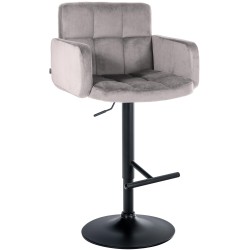 Taburete de bar de terciopelo negro, Los Ángeles