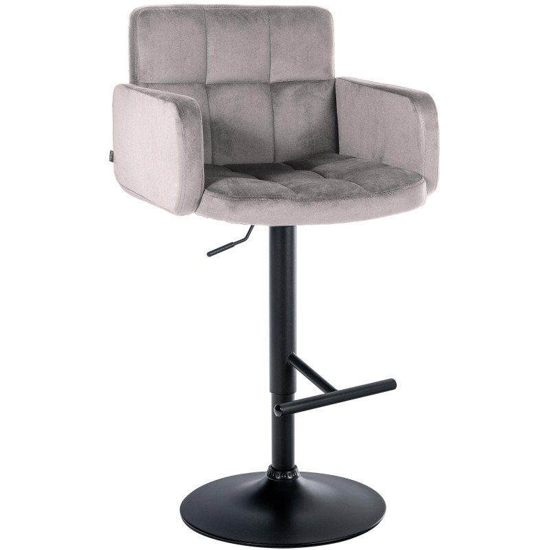 Taburete de bar de terciopelo negro, Los Ángeles