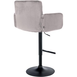 Taburete de bar de terciopelo negro, Los Ángeles