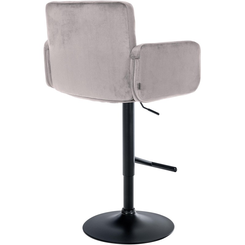 Taburete de bar de terciopelo negro, Los Ángeles