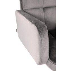 Taburete de bar de terciopelo blanco, Los Ángeles