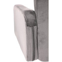 Taburete de bar de terciopelo blanco, Los Ángeles