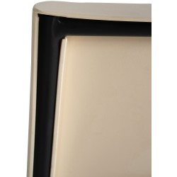 Taburete de bar negro Génova