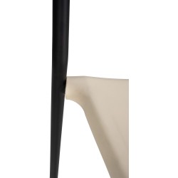 Taburete de bar negro Génova