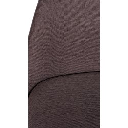 Taburete de bar Corbin, tapizado, redondo, natural