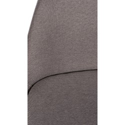 Taburete de bar Corbin, tapizado, redondo, natural