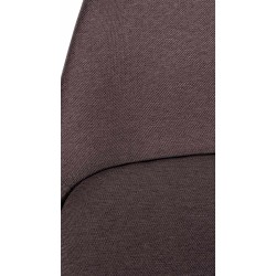 Taburete de bar cuadrado Corbin de tela, negro