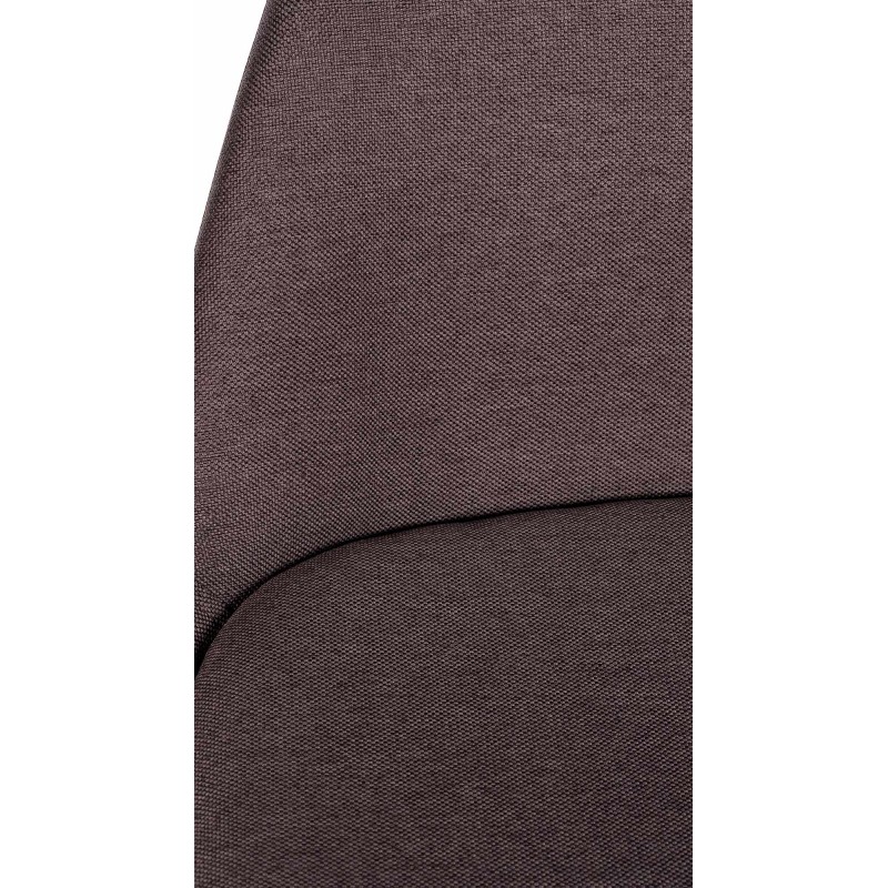 Taburete de bar cuadrado Corbin de tela, negro