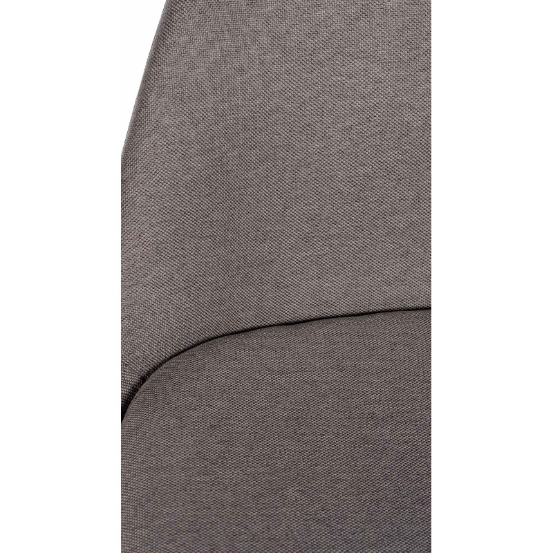 Taburete de bar cuadrado Corbin de tela, negro