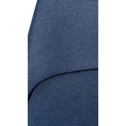 Taburete de bar cuadrado Corbin de tela, negro