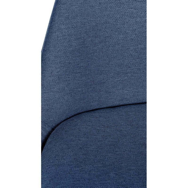 Taburete de bar cuadrado Corbin de tela, negro