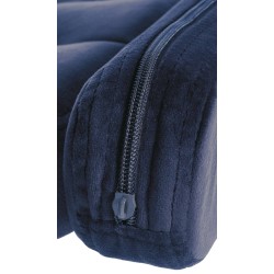 Taburete de bar Dublín, terciopelo, cromado