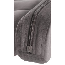 Taburete de bar Dublín en terciopelo blanco