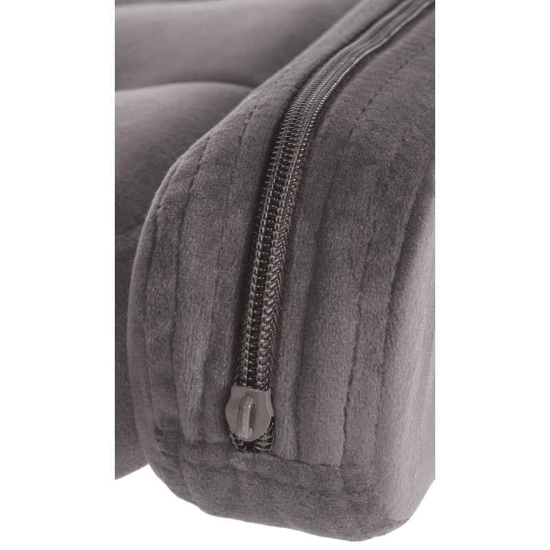 Taburete de bar Dublín en terciopelo blanco