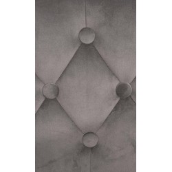 Taburete de bar Dublín en terciopelo blanco