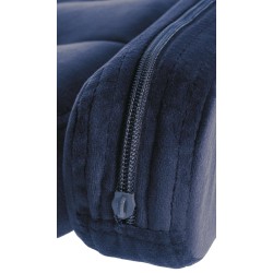 Taburete de bar Dublín en terciopelo blanco