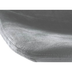 Juego de 2 taburetes de bar Divo en terciopelo blanco