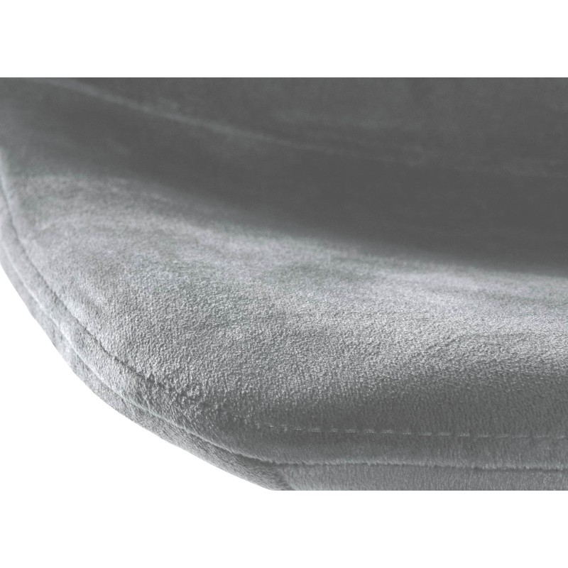 Juego de 2 taburetes de bar Divo en terciopelo blanco