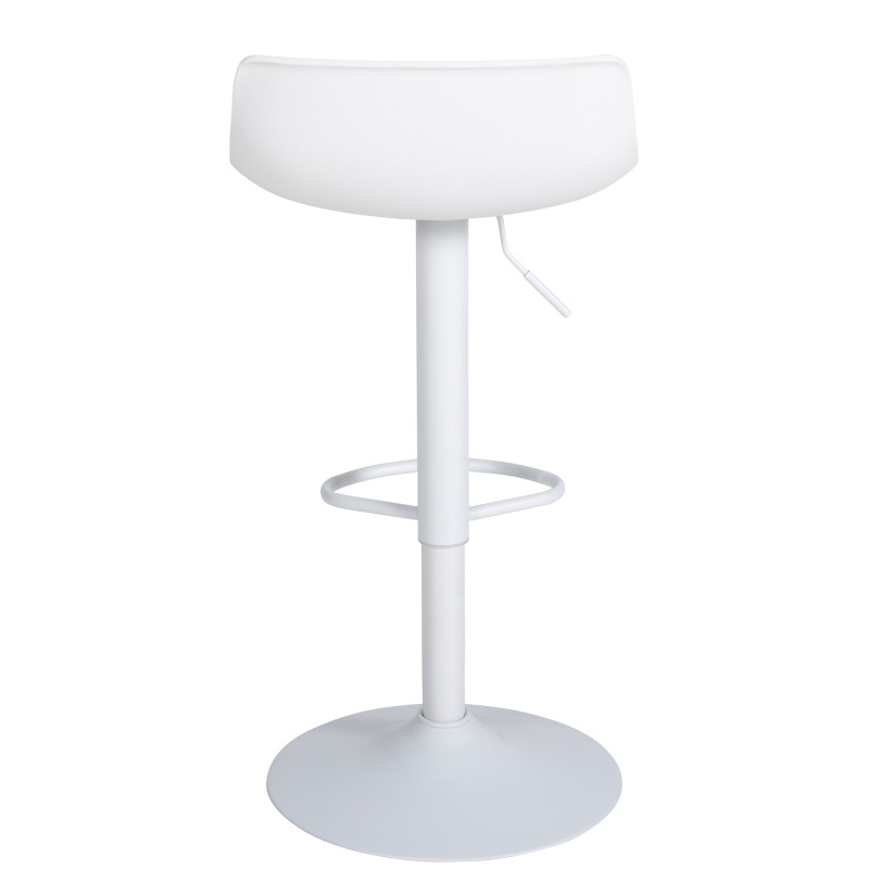 Juego de 4 taburetes de bar Aveiro en piel sintética