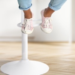 Juego de 4 taburetes de bar Aveiro en piel sintética