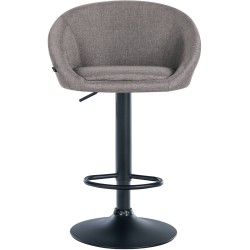 Taburete de bar Davie, tela negra