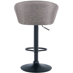 Taburete de bar Davie, tela negra