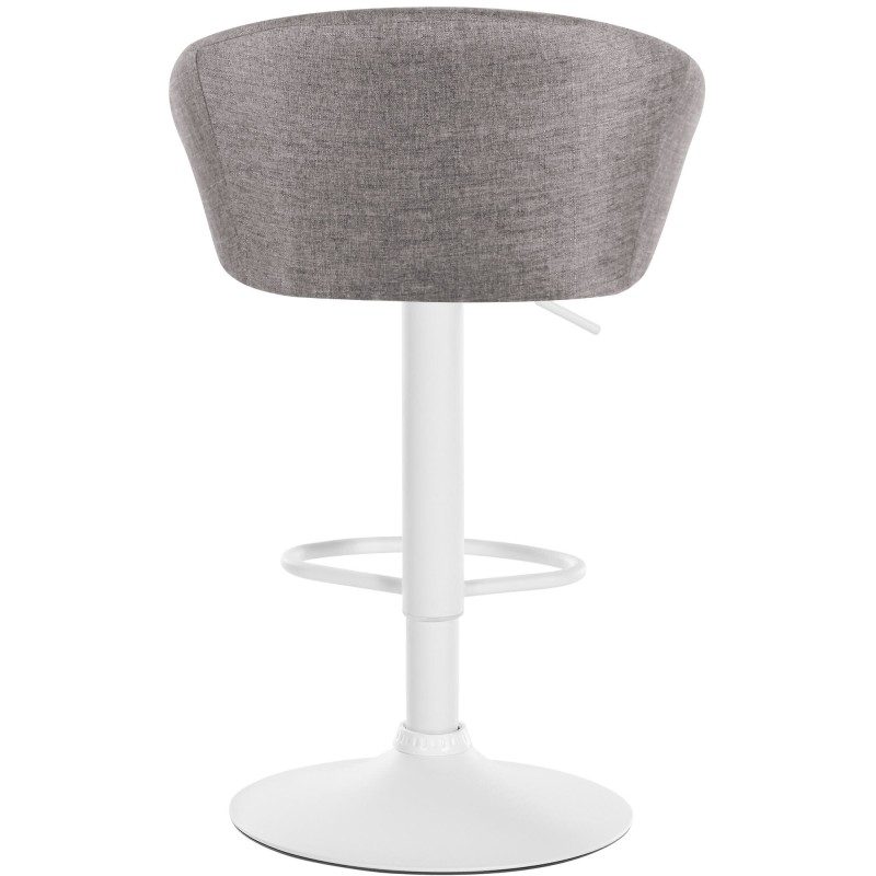 Taburete de bar Davie, tela blanca