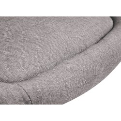 Taburete de bar Davie, tela blanca