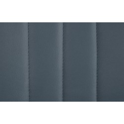 Juego de 2 taburetes de bar Toni, imitación de cuero, acabado cromado